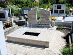 Dupla Topazio gránit sírkő